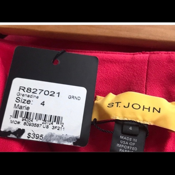 St. John Pants. NWT. Grenadine. Marie cut. 12/27 - Picture 5 of 8